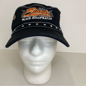Sturgis 2016 Black Hills Rally Adjustable Motorcycle Women Hat Cap OSFA Studded
